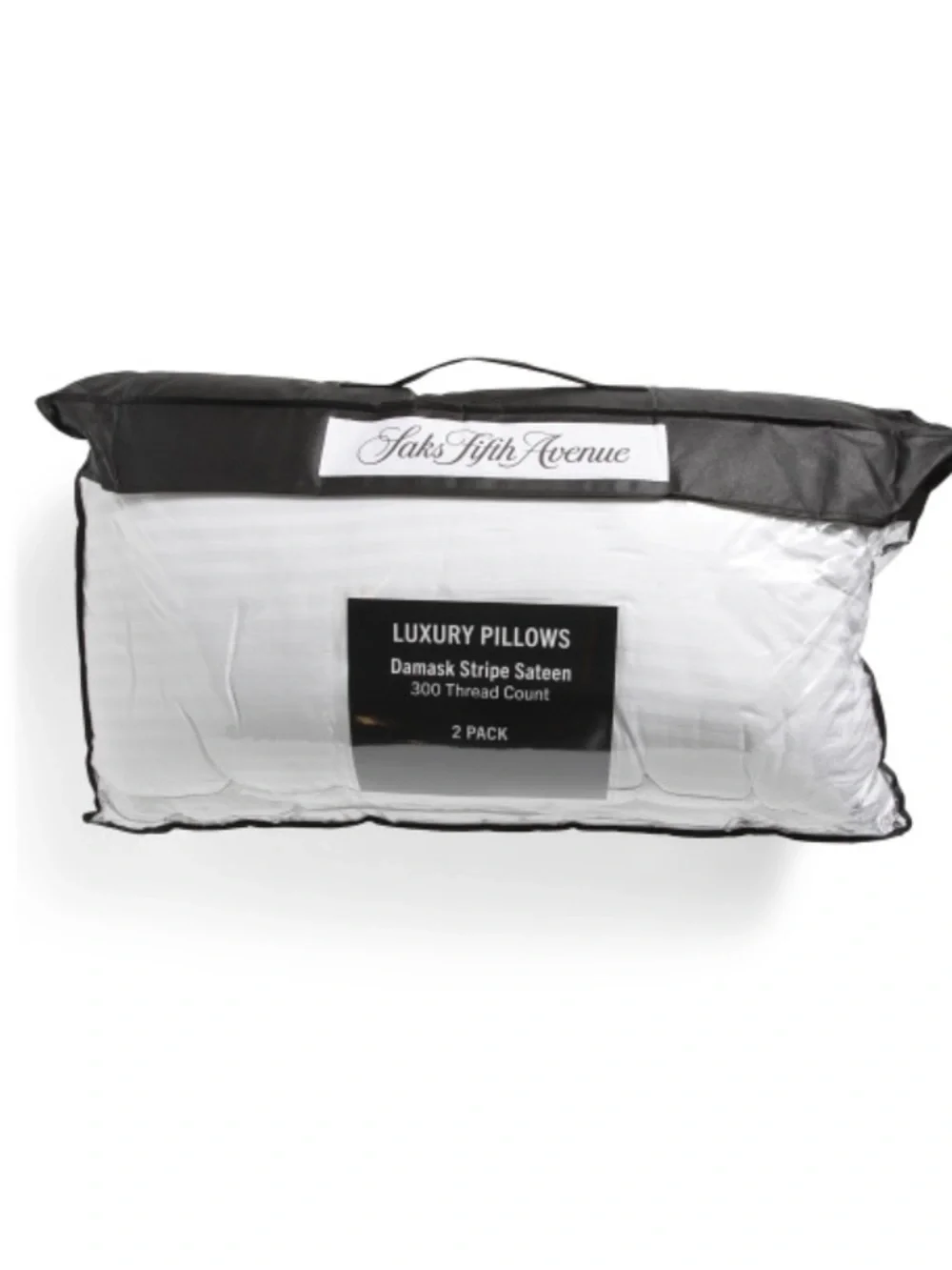 Saks Fifth Avenue Luxury 100% Cotton White Pillow -300 Thread Count